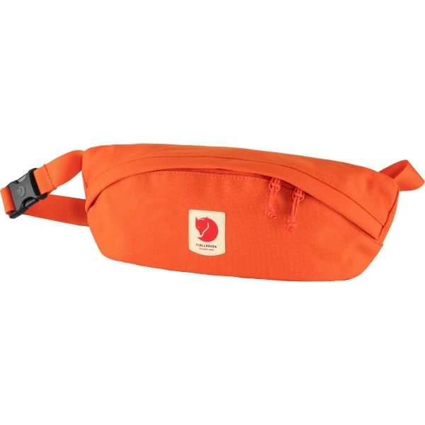 Nerka Fjallraven Ulvo Hip Pack Medium - hokkaido orange. Brązowe nerki i saszetki Fjällräven, bez wzorów, sportowe, bez dodatków. Za 235.99 zł.