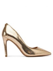 MICHAEL Michael Kors Szpilki Alina Flex High Pump 40R4HNHP1M Złoty. Żółte szpilki MICHAEL Michael Kors, bez wzorów, ze skóry, bez obcasa, na szpilce, bez zapięcia. Za 739.99 zł.