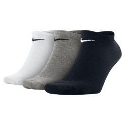 SKARPETY Nike 3PPK Value No Show. Czarne skarpetki Nike, bez wzorów, z bawełny. Za 190.00 zł.