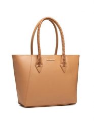 Jenny Fairy Torebka RD0383 Brązowy. Brązowe shopper bag Jenny Fairy, bez wzorów, ze skóry, bez dodatków. Za 59.98 zł.