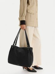 Lasocki Torebka CEO-LSK-L-018-09 Czarny. Czarne shopper bag Lasocki, bez wzorów, z materiału, bez dodatków. Za 199.99 zł.