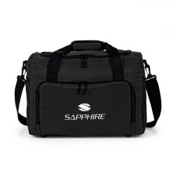 Torba podróżna Sapphire ST-170 - czarna. Czarne torby podróżne SAPPHIRE, bez wzorów, z materiału, na ramię, duże. W wyprzedaży za 49.90 zł.