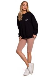 Bawełniane Legginsy Typu Kolarki - Mocca. Czarne legginsy MOE, bez wzorów, z bawełny. Za 129.90 zł.
