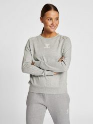 Bluza damska Hummel Icons. Szare bluzy z kapturem Hummel, s, bez wzorów, z bawełny, bez kaptura, na fitness i siłownię. Za 147.75 zł.