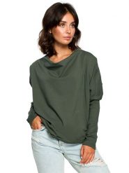 Be Wear Bluza w kolorze khaki rozmiar: S/M. Brązowe bluzy Be Wear, m, bez wzorów, bez ramiączek, bez kaptura. Za 141.85 zł.