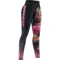 Legginsy fitness długie damskie Smmash Harley Squad. Czarne legginsy SMMASH, bez wzorów, sportowe, długie. Za 155.00 zł.