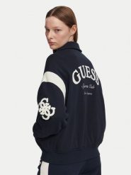 Guess Kurtka bomber V6YL07 K4293 Granatowy Regular Fit. Niebieskie kurtki Guess, s, z aplikacjami, z syntetyku, bez kaptura. Za 614.99 zł.