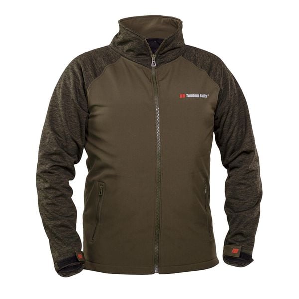 SoftShell Bluza wędkarska. Zielone bielizna termoaktywna damska TANDEM BAITS, bez wzorów, z softshellu, bez kaptura. Za 265.49 zł.