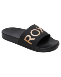 Klapki basenowe damskie Roxy SLIPPY II. Żółte klapki Roxy, bez wzorów, z gumy, bez obcasa, bez zapięcia. Za 143.05 zł.