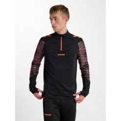 Bluza dresowa 1/2 zip Hummel Blaze Pro. Brązowe bluzy Hummel, na zimę, bez wzorów, z dresówki, bez ramiączek, bez kaptura. W wyprzedaży za 198.50 zł.