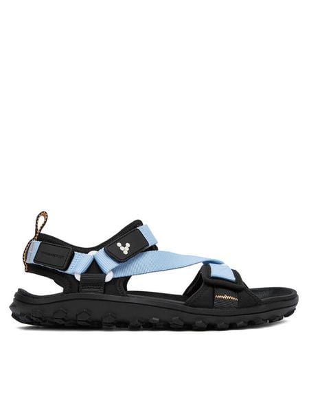 Vivo Barefoot Sandały Tracker Ora 209691 Niebieski jasny. Niebieskie sandały Vivo Barefoot, bez wzorów, z materiału, bez obcasa, bez zapięcia. Za 549.99 zł.