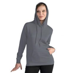 Damska Gładka Bluza Sportowa Przez Głowę Kaptur. Szare bluzy z kapturem SG, s, bez wzorów, bez kaptura. Za 94.99 zł.
