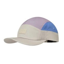 Damska czapka z daszkiem Buff 5 Panel Go Cap. Niebieskie czapki z daszkiem Buff, bez wzorów, z elastanu, sportowe. W wyprzedaży za 114.60 zł.