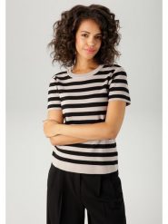 Aniston Sweter w kolorze beżowo-czarnym rozmiar: 42. Brązowe swetry Aniston, bez wzorów, bez ramiączek. Za 69.75 zł.