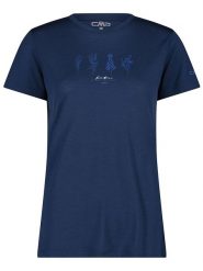 CMP Koszulka funkcyjna w kolorze granatowym rozmiar: 34. Niebieskie t-shirty sportowe CMP, bez wzorów, z wełny, bez ramiączek, outdoorowe. Za 106.54 zł.