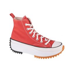 Buty sportowe do chodzenia damskie, Run Star Hike. Czerwone buty sportowe lifestyle Converse, bez wzorów, retro, bez zapięcia. W wyprzedaży za 381.35 zł.