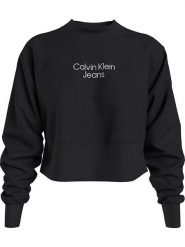 Calvin Klein Bluza w kolorze czarnym rozmiar: XL. Czarne bluzy Calvin Klein, xl, bez wzorów, z bawełny, bez ramiączek, bez kaptura. Za 145.94 zł.