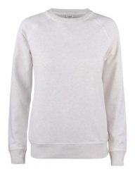 Clique Premium OC Roundneck Women bluza damska z bawełny organicznej – nature. Szare bluzy CLIQUE, s, bez wzorów, z bawełny, bez ramiączek, bez kaptura. Za 233.08 zł.