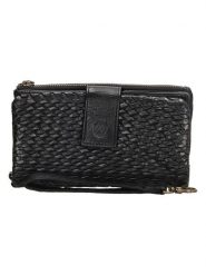 HIDE & STITCHES Skórzany portfel w kolorze czerwonym - 18 x 10 x 3,5 cm rozmiar: onesize. Czarne portfele HIDE & STITCHES, bez wzorów, z materiału. Za 135.49 zł.