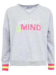 Zwillingsherz Bluza "Talisa" w kolorze szarym rozmiar: L/XL. Szare bluzy Zwillingsherz, l, bez wzorów, z bawełny, bez kaptura. Za 189.74 zł.