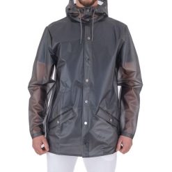 Kurtka RAINS 12010R LONG JACKET W3 Szary. Szare kurtki Rains, s, bez wzorów, z syntetyku, bez kaptura. Za 218.99 zł.