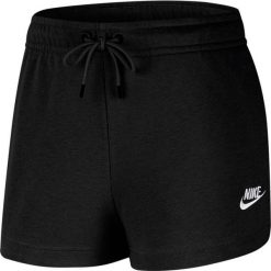 Krótkie Spodenki Sportowe Damskie Nike Essential Czarny. Białe szorty sportowe Nike, bez wzorów, z materiału, na fitness i siłownię. Za 232.00 zł.
