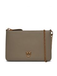 PINKO Torebka Flat Classic . PE 24 PCPL 100455 A0F1 Beżowy. Brązowe kopertówki Pinko, bez wzorów, ze skóry, wizytowe, bez dodatków. Za 579.99 zł.