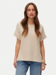 Vero Moda Bluzka Hali 10339414 Beżowy Regular Fit. Brązowe bluzki Vero Moda, xs, bez wzorów, z wiskozy, bez kołnierzyka, bez ramiączek. Za 109.99 zł.