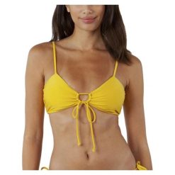 Damski top bikini Barts Isla Bow Tie. Żółte bikini Barts, bez wzorów, sportowe. Za 159.00 zł.