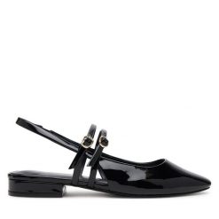 Sandały Call It Spring. Czarne sandały Call it Spring, bez wzorów, bez obcasa, na płaskiej podeszwie, bez zapięcia. Za 159.99 zł.