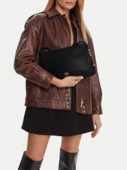 PINKO Torebka Triplet AI 25-26 PLTT 105161 A0QO Czarny. Czarne listonoszki Pinko, bez wzorów, ze skóry, bez dodatków. Za 1,779.00 zł.