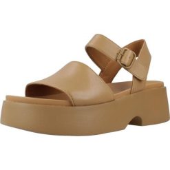 Sandały Camper Model K201659 Kolor Brązowy. Brązowe sandały Camper, bez wzorów, ze skóry, bez obcasa, bez zapięcia. W wyprzedaży za 489.95 zł.