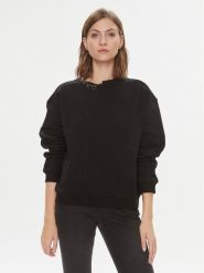 Pinko Bluza Marybell 102294 A1CP Czarny Regular Fit. Czarne bluzy Pinko, xs, bez wzorów, z bawełny, bez ramiączek, bez kaptura. Za 529.99 zł.