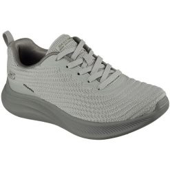 Buty sportowe damskie Skechers Bobs Moda Flex mellow Dawn. Szare buty treningowe Skechers, bez wzorów, bez zapięcia. Za 390.00 zł.