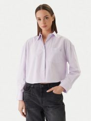 Calvin Klein Jeans Koszula LV047F104G Różowy Relaxed Fit. Czerwone koszule Calvin Klein Jeans, l, bez wzorów, z bawełny, bez kołnierzyka, bez ramiączek. Za 369.99 zł.