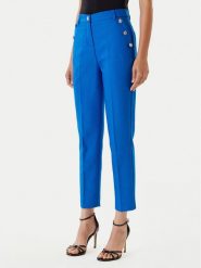 Morgan Chinosy 251-PKY.F Niebieski Slim Fit. Niebieskie chinosy Morgan, bez wzorów, z syntetyku. Za 349.99 zł.