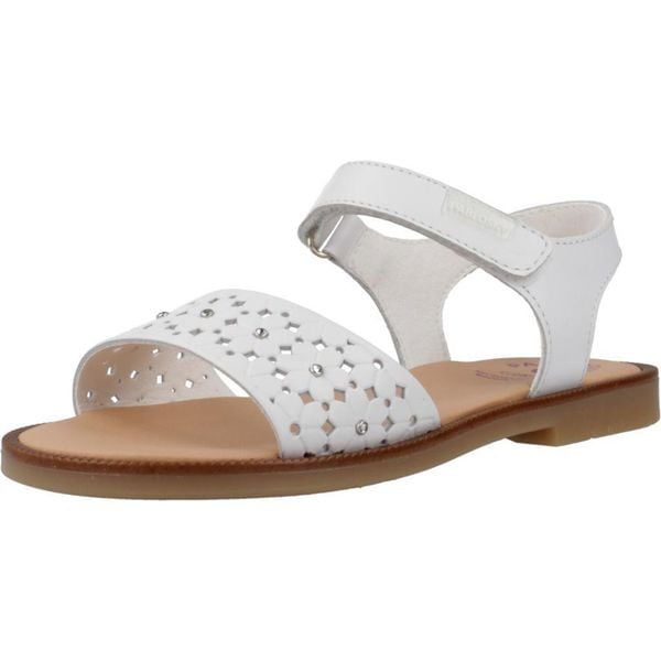 Sandały PABLOSKY 438300P Biały. Białe sandały Pablosky, bez wzorów, ze skóry, bez obcasa, bez zapięcia. Za 217.99 zł.