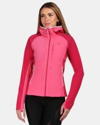 Damska kurtka softshell Kilpi BALEO-W. Czerwone kurtki do biegania Kilpi, bez wzorów, z materiału, bez kaptura, do biegania. Za 422.05 zł.