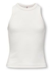 KIDS ONLY Top "Jill" w kolorze kremowym rozmiar: 122/128. Brązowe topy KIDS ONLY, bez wzorów, z bawełny, bez kołnierzyka, bez ramiączek. Za 39.31 zł.