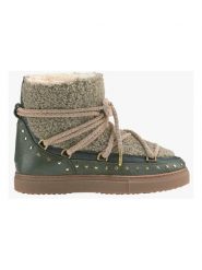 INUIKII Botki zimowe "Curly Rock" w kolorze khaki rozmiar: 39. Brązowe botki Inuikii, bez wzorów, z materiału, rockowe, bez obcasa, bez zapięcia. Za 759.66 zł.