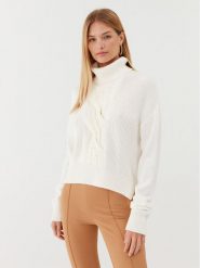 Liu Jo Golf MF3004 MA51I Écru Regular Fit. Swetry Liu Jo, xl, bez wzorów, z syntetyku, bez ramiączek. Za 1,339.00 zł.
