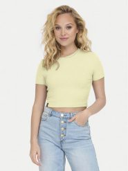 ONLY T-Shirt Betty 15311891 Żółty Regular Fit. Żółte t-shirty ONLY, l, bez wzorów, z bawełny, bez kołnierzyka, bez ramiączek. Za 49.99 zł.