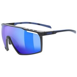 Okulary do biegania Uvex MTN Perform - black blue matt/mirror blue. Czarne okulary przeciwsłoneczne UVEX, bez wzorów. Za 322.47 zł.