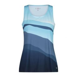 Damski tank top CMP. Niebieskie topy CMP, s, bez wzorów, sportowe, bez kołnierzyka, bez ramiączek. Za 196.00 zł.