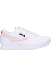 Buty sportowe damskie Fila Orbit. Białe buty treningowe Fila, bez wzorów, z materiału, bez zapięcia, trekkingowe. Za 248.00 zł.