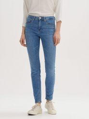 OPUS Dżinsy "Elma" - Slim fit - w kolorze niebieskim rozmiar: 42/L32. Niebieskie jeansy Opus, l, z aplikacjami, klasyczne, z podwyższonym stanem. Za 130.81 zł.