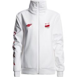 Bluza defiladowa damska Polska Pyeongchang 2018 BLD902R - biały. Białe bluzy bez kaptura 4f, na zimę, bez wzorów, z dzianiny, bez kaptura. W wyprzedaży za 149.99 zł.