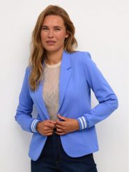 Kaffe Marynarka Kinnie 10550800 Niebieski Regular Fit. Niebieskie marynarki i żakiety Kaffe, xs, bez wzorów, z syntetyku, bez ramiączek. Za 209.99 zł.