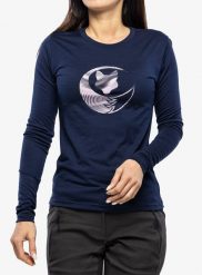 Bluza damska Sensor Merino Active PT. Niebieskie bluzy Sensor, s, bez wzorów, z materiału, bez ramiączek, bez kaptura. Za 351.99 zł.