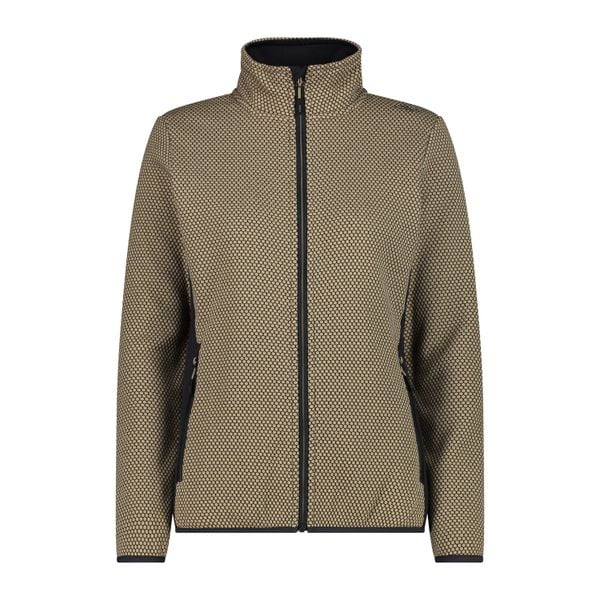 Bluza damska turystyczna CMP 34H2886. Brązowe bluzy z kapturem CMP, bez wzorów, z materiału, z kapturem, trekkingowe. Za 234.50 zł.